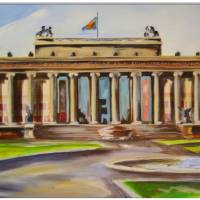 Klausewitz Original Acrylgemälde Leinwand Keilrahmen Berlin Altes Museum Museumsinsel - 50 x 100 cm Bild 2