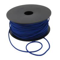 Rundgummi aus Kunstseide blau, 3mm Durchmesser elastisch, Elastic, nähen, Meterware, 1meter Bild 2