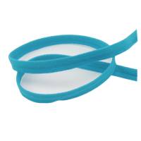 Paspelband, Nylon 10mm breit blau, elastisch Gummi Keder Paspel Meterware 1 Meter Bild 1