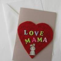Muttertagskarte mit Herz Bild 1