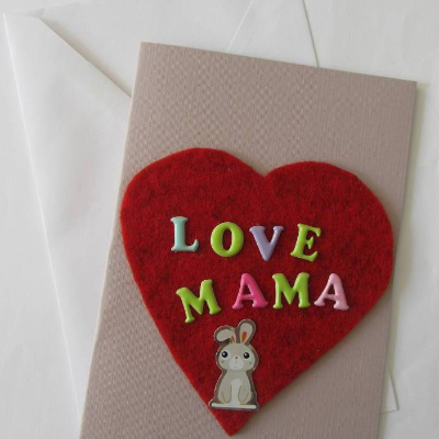Muttertagskarte mit Herz