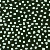 schwarzer und ziegelroter Bio-Jersey Dots Punkte 50 x 150 cm Stoff nähen elastisch Bild 3