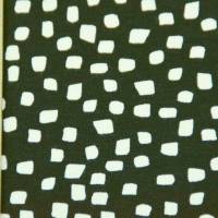 schwarzer und ziegelroter Bio-Jersey Dots Punkte 50 x 150 cm Stoff nähen elastisch Bild 4