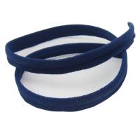 Paspelband, Nylon 10mm breit dunkelblau, elastisch Gummi Keder Paspel Meterware 1 Meter Bild 1