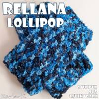 Stulpen handgestrickt im schlichten Design Blau Hellblau Dunkelblau Schwarz Umfang 24 cm Lollipop Rellana Bild 7