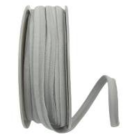 Paspelband, Nylon 10mm breit grau, elastisch Gummi Keder Paspel Meterware 1 Meter Bild 2