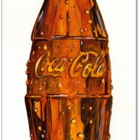Klausewitz Original Acrylfarben Acrylmalpapier Coca Cola Art I - 21 x 50 cm Bild 1