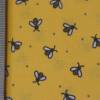 gelber Baumwollstoff mit Bienen All The Buzz 50 x 112 cm Nähen Bienenwachstuch Patchwork Bild 2