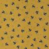 gelber Baumwollstoff mit Bienen All The Buzz 50 x 112 cm Nähen Bienenwachstuch Patchwork Bild 3