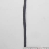 Paspelband, Nylon 10mm breit dunkelgrau, elastisch Gummi Keder Paspel Meterware 1 Meter Bild 3