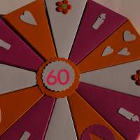 Geldgeschenk, Geschenk zum 60. Geburtstag, Geldgeschenkverpackung,  Geschenkschachtel zum Geburtstag,Geburtstagskind Bild 5
