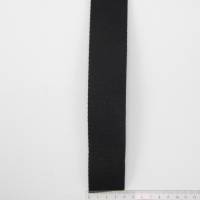 Gurtband schwarz, Baumwolle, 40mm breit, für Taschen, nähen, Meterware, 1 Meter Bild 2