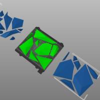 stl 3mf Katze geometrisch 3D Druck Datei Download Dreiecke Bild 2