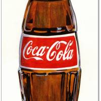 Klausewitz Original Acrylfarben Acrylmalpapier Coca Cola Art II - 21 x 50 cm Bild 1