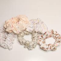 Scrunchies, Haargummi, Zopfband mit breitem Gummiband, als Geschenk für Frauen/Mädchen/Kinder Bild 1