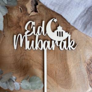 Caketopper Ramadan / Cake Topper Eid Mubarak / Ramadan Kareem Kuchendekoration Bild 1