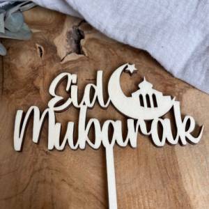 Caketopper Ramadan / Cake Topper Eid Mubarak / Ramadan Kareem Kuchendekoration Bild 2
