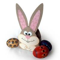 Hase Mini-Osternest, kleine Geschenkbox als Mini-Osterkörbchen oder Mitbringsel zum Osterfest Bild 1