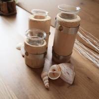 Holz Teelichterhalter 3 Größen Bild 4