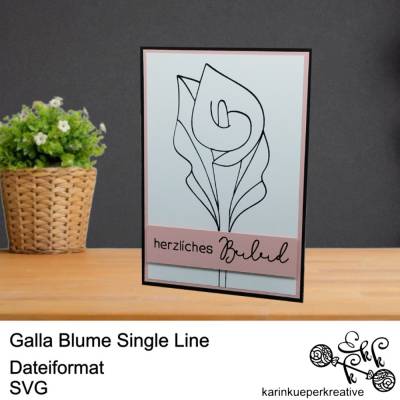 Plotterdatei Galla Blume