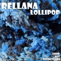 Loop Rundschal handgestrickt im schlichten Design Blau Hellblau Dunkelblau Schwarz Umfang 180 cm Lollipop Rellana Bild 5