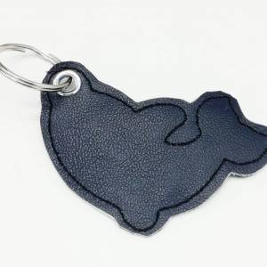 Schlüsselanhänger Orca,  kleiner Walfisch blau weiß, Taschenanhänger Bild 6