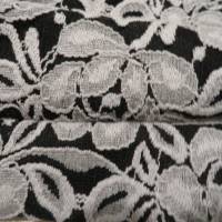 Kissen Kissenbezug  schwarze Baumwolle mit Spitze in grau 40 x 35 cm von Kramboden Bild 5
