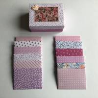 Geschenkbox mit 12 kleinen dazu passenden Umschlägen mit verschiedenen Mustern Bild 1