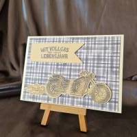 Mit Vollgas ins neue Lebensjahr - Geburtstagskarte - Motorrad Bild 3