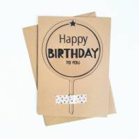 Kuchenstecker aus Acryl I Individualisierbar I Cake Topper I Kuchendeko I Geburtstag I Happy Birthday Bild 2