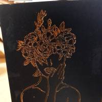 Papier und Folie “Flower Woman” SVG,DXF und PNG Folie und Digiset Bild 9
