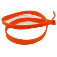Paspelband, Nylon 10mm breit orange, elastisch Gummi Keder Paspel Meterware 1 Meter Bild 1