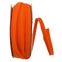 Paspelband, Nylon 10mm breit orange, elastisch Gummi Keder Paspel Meterware 1 Meter Bild 2