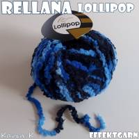 5 Knäuel 250 Gramm Lollipop von Rellana Blau Hellblau Schwarz Farbe 104 Partie 010 Bild 4