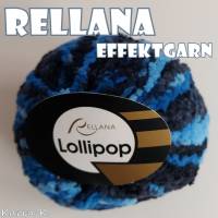 5 Knäuel 250 Gramm Lollipop von Rellana Blau Hellblau Schwarz Farbe 104 Partie 010 Bild 6
