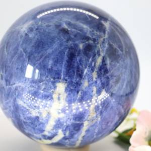 Sodalith Königsblau Edelsteinkugeln, Kristall Kugel, Deko Sphere Crystal, Massage & Deko, Meditation ~Heilstein, Mineral Bild 6