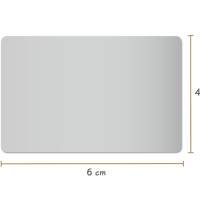 50 Rubbelaufkleber rechteckig 6x4 cm silber Rubbeletikett zum Aufkleben Rubbelkarte selber machen Bild 4