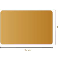 50 Rubbelaufkleber rechteckig 6x4 cm gold Rubbeletikett zum Aufkleben Rubbelkarte selber machen Bild 3