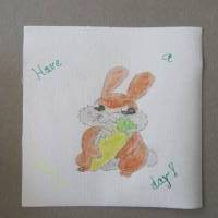 Geburtstagskarte "Have a bunny day" Bild 1