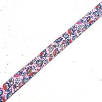 2 m oder mehr - 15 mm breite Webbänder Libellen Donna Gloria in rosa und hellblau - Lieferung je Farbe in einem Stück! Bild 2