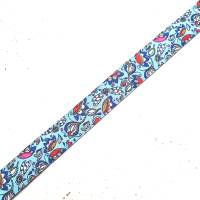 2 m oder mehr - 15 mm breite Webbänder Libellen Donna Gloria in rosa und hellblau - Lieferung je Farbe in einem Stück! Bild 3