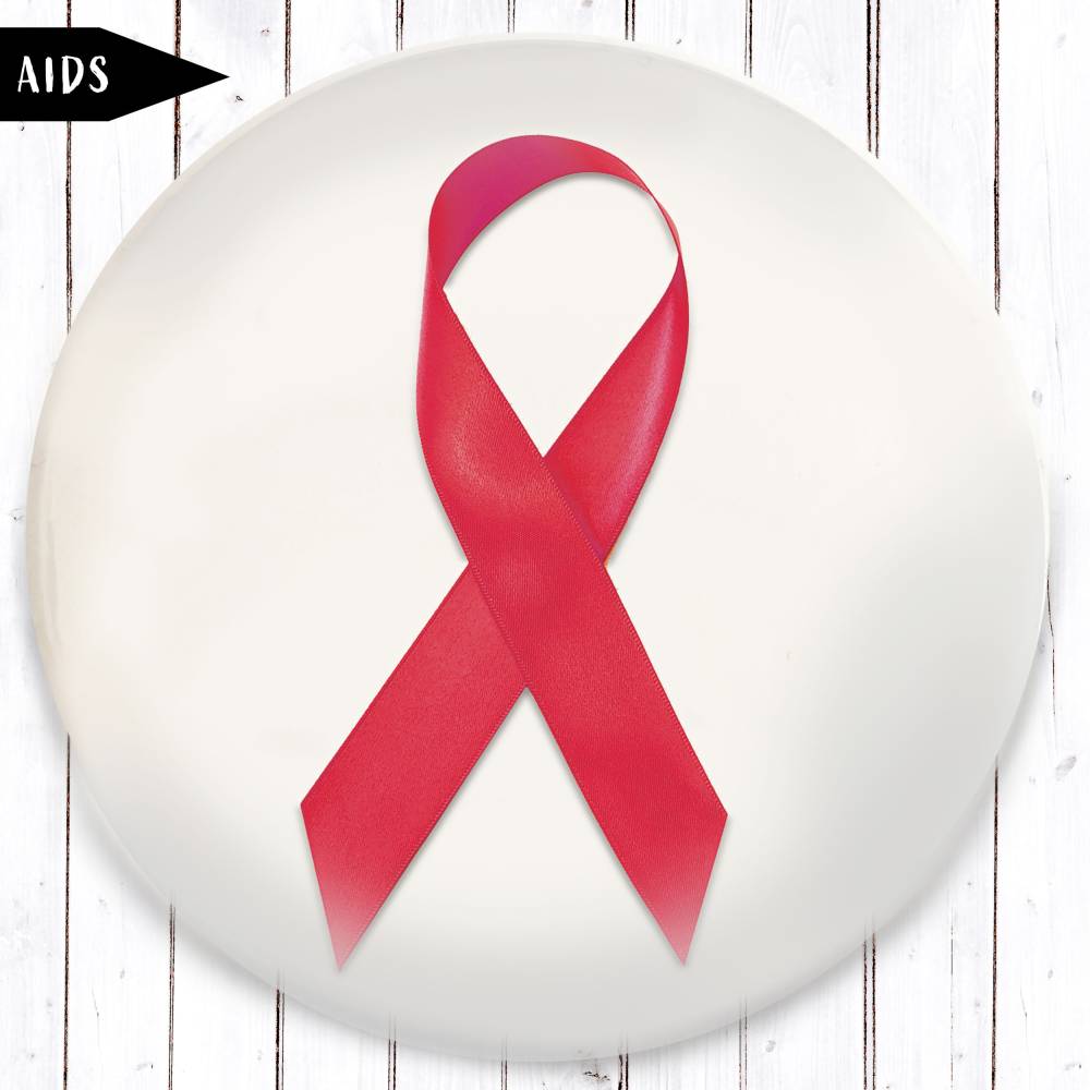 AIDS Schleife Button Bild 1