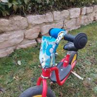 Lenkertasche für Laufrad / Kinderrad / Roller "Apfel grau" Bild 3