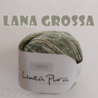 10 Knäuel 500 Gramm VERO Linea Pura von Lana Grossa Resedagrün Farbe 111 Partie 8629 Bild 2