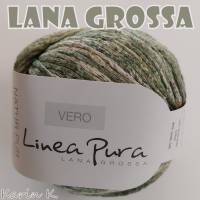 10 Knäuel 500 Gramm VERO Linea Pura von Lana Grossa Resedagrün Farbe 111 Partie 8629 Bild 3