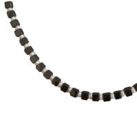 Sportlich-elegante Hämatin - Perlenkette 45 cm Bild 7