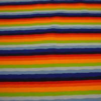 Rest 1,17m Baumwolljersey Regenbogen Streifen bunt 1cm Streifen Regenbogen, Blockstreifen Stoffe gestreift Baumwolle Bild 3