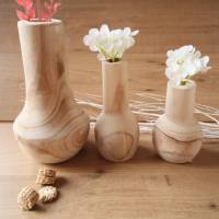 Holz Vase in 3 Größen Bild 1