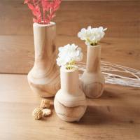 Holz Vase in 3 Größen Bild 3