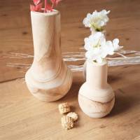 Holz Vase in 3 Größen Bild 5